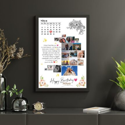 Personalized Photo Calendar with Message