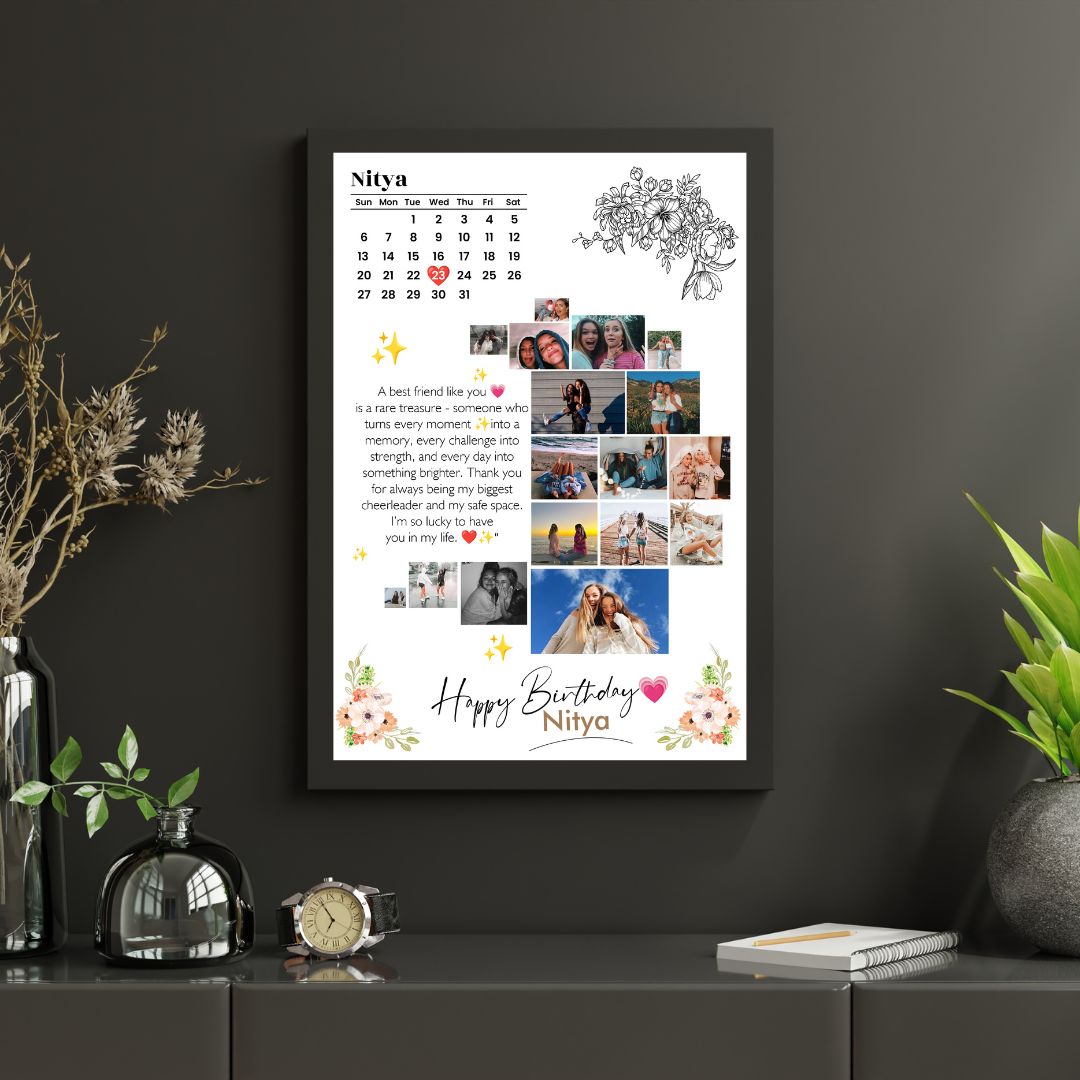 Personalized Photo Calendar with Message Personalized Photo Calendar with Message