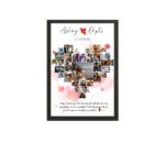 Heart Shape Customized Birthday Photo Frame Gift